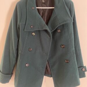 H&M Dark Green Pea Coat